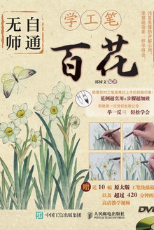 无师自通学工笔:百花